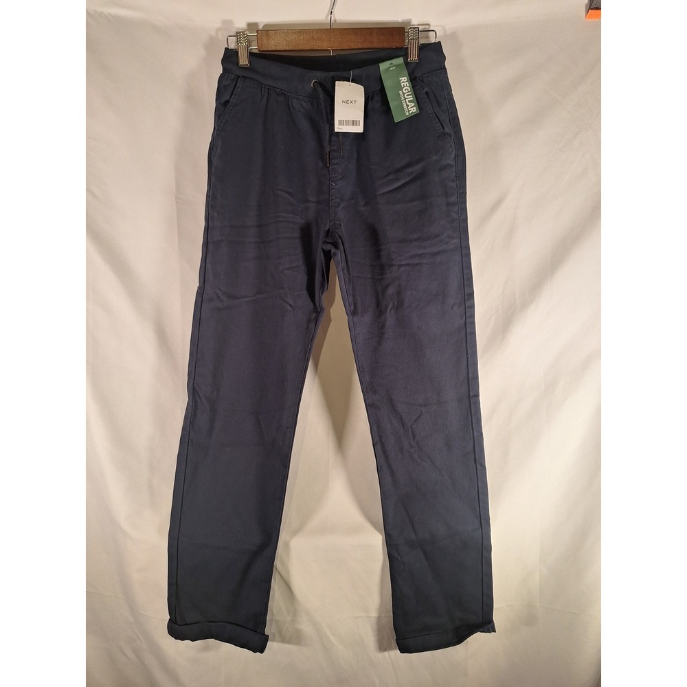 NEXT Kids Navy Blue‎ Chino Jogger Pants Boys Girls Size 13 Years Regular Fit